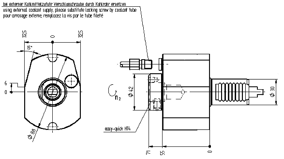 SCHAUBLIN приводной инструмент (головка) для станков