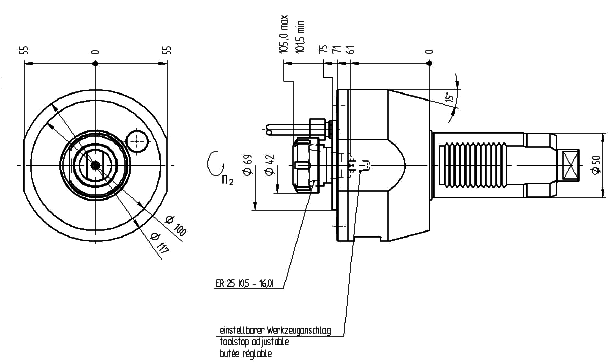 EMAG приводной инструмент (головка) для станков