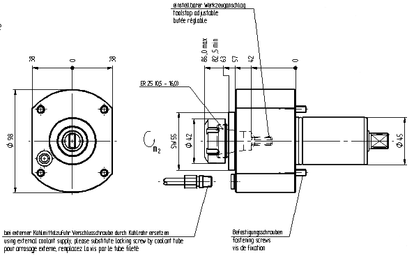 MORI-SEIKI-CL приводной инструмент (головка) для станков